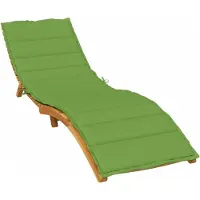 vidaXL Sonnenliegen-Auflage Melange Grün 200x60x4 cm Stoff