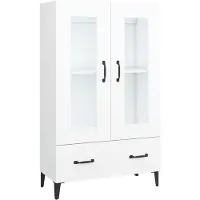 vidaXL Highboard Weiß 70x31x115 cm Holzwerkstoff