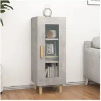 vidaXL Sideboard Betongrau 34,5x34x90 cm Holzwerkstoff