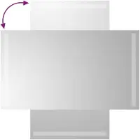 vidaXL LED-Badspiegel 40x70 cm