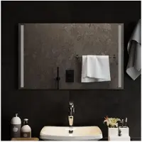 vidaXL LED-Badspiegel 80x50 cm