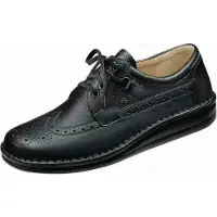 Finn Comfort , York, Herren, Schnürer, Schwarz, Leder, - Herrenschuhe Sneaker / Schnürschuh, Schwarz