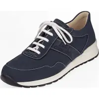 Finn Comfort Prezzo, Blau, Herrenschuhe, Schnürer, Leder, - Herrenschuhe Sneaker / Schnürschuh, Blau, leder (nubuk)