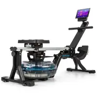 Capital Sports Wasser Rudergerät für Zuhause Klappbar, 13 L Waterrower für Gelenkschonendes Training, Rudergerät mit Wasserwiderstand, Waterrower mit 8 Stufen, Rowshaper-Rudergerät 150kg Belastbar