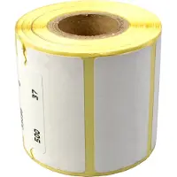 Brother BDE1J026051060, Weiß, Selbstklebendes Druckeretikett, Gestanztes Etikett, Thermodirekt, Universal, Rechteck