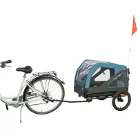 Trixie Hunde-Fahrradanhänger Blau - L