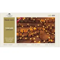 Annas collection Weihnachtsbeleuchtung LED classic Ivy 1200 LED / 26m schwarz mit Zeitschaltuhr (zwart)