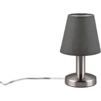 TRIO - Tischlampe MATS II - Grau - 14x14x24 cm