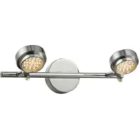 Esto Button / Spotleuchte / Stahl Gebürstet, Chrom