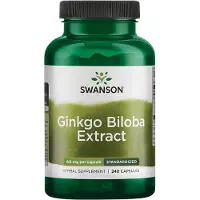 Swanson Health Ginkgo Biloba Extrakt 60 mg 240 Kapseln