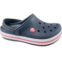 Crocs Crocband Clog, Uni, Kleinkind, Baby clogs, Navy, Rot, Weiß, 28/29, EUE