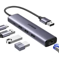 UGREEN 60554, Kabelgebunden, USB 3.2 Gen 1 (3.1 Gen 1) Type-C, Grau, ChromeOS