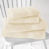 De Witte Lietaer Badtextilien-Set Helene Creme (Set von 6 Stück)