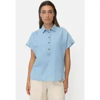 Camel active Kurzarm Bluse mit Knopfleiste in Hellblau | Gr.: L