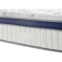 Vente-unique Matratze 160 x 200 cm hybrid mit Taschenfedern 7 Zonen mit Memory-Schaum 25 cm dick - MALAO de PALACIO