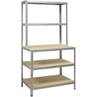 Ironside Steckr.Holz/Metall186x100 mit Werkbank, Tragk.200kg