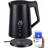 Rosenstein & Söhne Smarter WLAN-Wasserkocher 1,7 l Cool-Touch, Temperaturwahl, App, 2200W