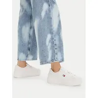 Tommy Hilfiger 8721289557598, Weiblich, Erwachsener, Modische Sneakers, Naturfarben, Schnürverschluss, Alle Jahreszeiten
