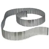 Relaxdays 8 x Rasenkante verzinkt, Beetumrandung aus Metall, Beeteinfassung als Wurzelsperre, je 5 m x 16 cm, flexibel, silber