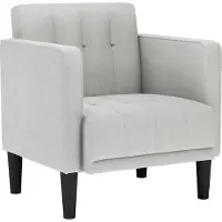 vidaXL Sessel mit Armlehnen Wolkengrau 53 cm Stoff