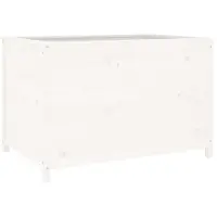 vidaXL Hochbeet Weiß 119,5x82,5x78 cm Massivholz Kiefer
