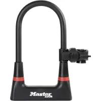 Master Lock Bügelschloss [Schlüsselschloss] [mit Halterung] [es Fahrrad Schloss] 8279EURDPRO - Ideal für Fahrräder