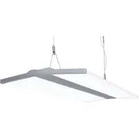 Näve Pendelleuchte - LED Pendelleuchte "FOSON", Hängelampe im Modern Style, ausKunststoff in neutralweiß, 155 cm hoch, Maße 80 x 30 cm, Inkl. LED