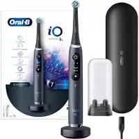 Oral-B | Elektrische Zahnbürste iO Series 9 - Schwarz - KI-Technologie - 7 Reinigungsmodi