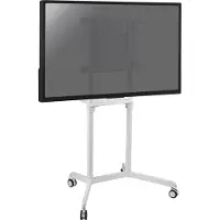 KIMEX - TV-Bildschirmwagen 37''-70'' kompatibel mit Samsung Flip und Microsoft Surface Hub 2s, Weiß