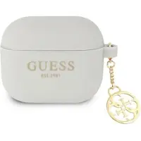 GUESS GUA3LSC4EG AirPods 3 Abdeckung grau/grau Silikon Charm 4G Collection