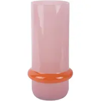 PT Living Vase Animado Anillo large soft pink w. bright orange
