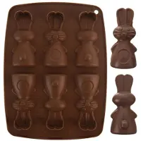 Orion Braune Silikon-Hasenkuchen- und Pralinenform SILLINIE