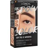 L'Oréal Paris Augenbrauen Färbeset in Intensiv Dunkelbraun 3.0 für langanhaltende, natürliche Ergebnisse