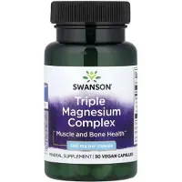 Swanson Health Dreifach-Magnesium-Komplex, 400mg - 30 Kapseln