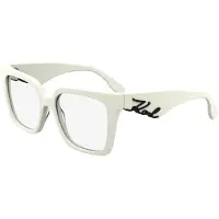 Karl Lagerfeld KL6170 Unisex-Brille inkl. Gläser Vollrand Quadratisch Acetat-Gestell 53/17/140, weiß