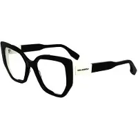 Karl Lagerfeld KL6174 Damen-Brille inkl. Gläser Vollrand Cat Eye Acetat-Gestell 53/17/145, schwarz