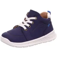 Superfit Breeze Low Laces Kleinkinder Lauflernschuhe aus Leder Blau/Hellblau, 1-000366-8010 - Gr. 22