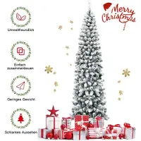 Northix Künstlicher Schneebedeckter Weihnachtsbaum mit 461 Zweigenals 225 cm