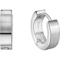 Zeeme Paar Creolen "Edelstahl Ø 13mm matt"