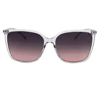 HUGO BOSS Hugo HG 1275/S Damen-Sonnenbrille Vollrand Quadratisch Kunststoff-Gestell, transparent