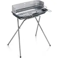 Ompagrill Holzkohlegrill 60-40 Professional Aluminisierter Stahl Grillrost 60x36 cm