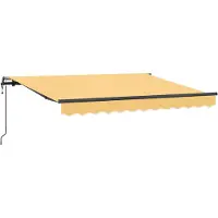 vidaXL Ausziehbare Markise Sand 450 x 300 cm Stoff und Aluminium
