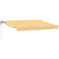 vidaXL Einziehbare Markise Sand 2,5 x 2 m Polyester und Aluminium