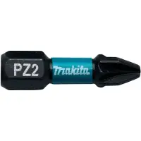 Makita B-63644 PZ2 Bit 2x25 Impact Black | 2 Stück | S2-Spezialstahl