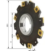 Sans marque Scheibenfräser ohne Bund ø80 x 6mm Z 8