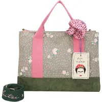 Fritzi aus Preußen Schultertasche Umhängetasche Fritzi x Frida Kahlo Tote Bag Limited Jungle Jungli grün