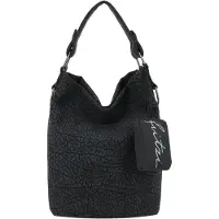 Fritzi aus Preußen Schultertasche Ella Hobo Matta Soft Black anthrazit