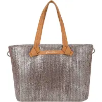 Fritzi aus Preußen Schultertasche Cloud Shopper Big Limited Painted Straw Nut bronze