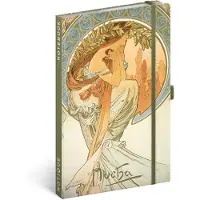 Presco Alphonse Mucha Notizbuch A5 Poesie