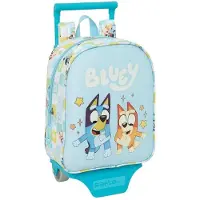 Safta Bluey Ready 6l 27x22x10 Cm Rucksack Mit Rollen Blau Kinder Blau One Size